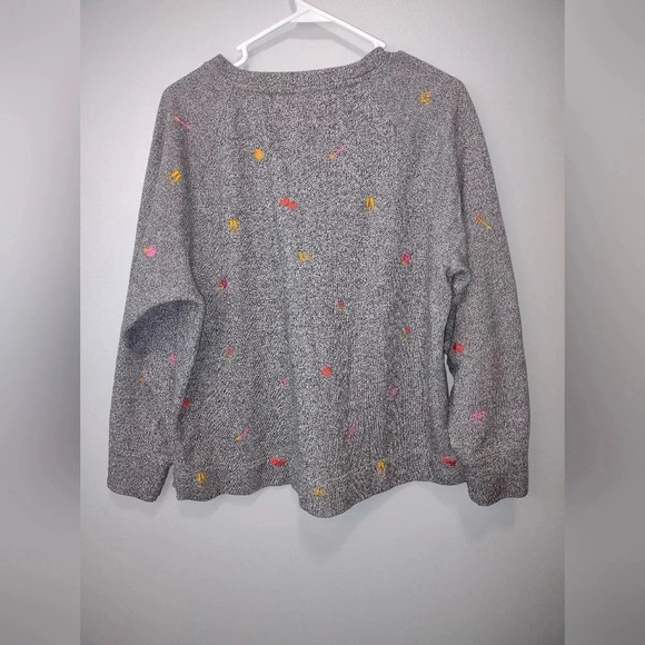 Lou & Grey for Loft pullover emoji sweatshirt women's size L - Picture 2 of 8